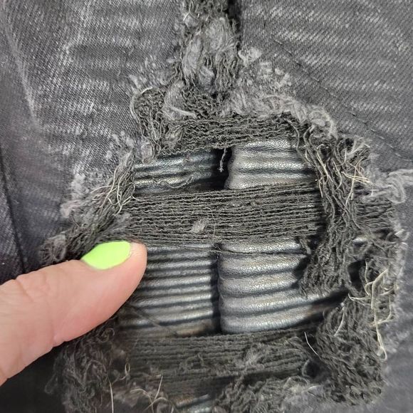 Grindhouse Distressed Black Jeans. - Picture 2 of 7